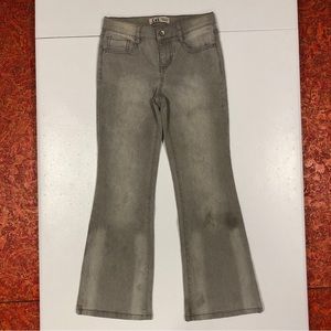 LEI Chelsea Lowrise Girls Light Gray Bootcut Jeans size 10